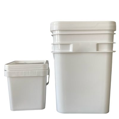 1L / 2L / 3L / 4L / 5L Pocket de armazenamento Polipropileno durável e versátil balde quadrado com tampa