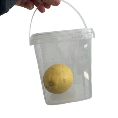 Embalagem de lanches Balde de plástico de 1,0 a 2,5 mm de espessura e impressão personalizada