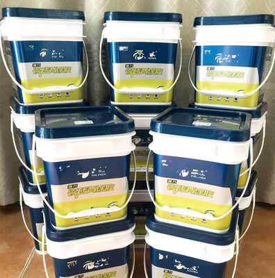 2L / 4L / 5L / 8L / 10L / 15L / 18L recipiente PP balde de plástico 5 galões balde quadrado com tampa