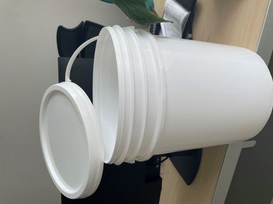 Container redondo de 6,5 galões de 25 litros de balde de plástico com tampa e espessura de 1,0 a 2,5 mm