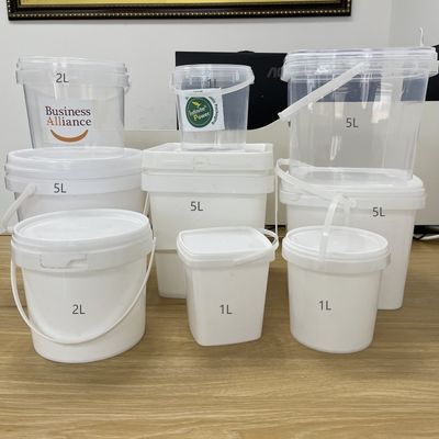 Personalize o seu balde de plástico 3L/4L/5L/6L/8L/10L com tecnologia avançada de tampa hermética