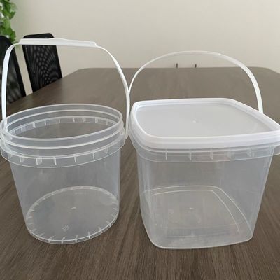 Personalize o seu balde de plástico 3L/4L/5L/6L/8L/10L com tecnologia avançada de tampa hermética