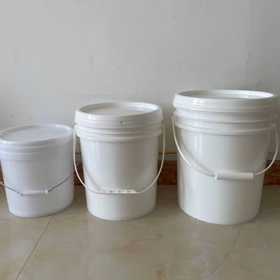 Balde de pintura de 18L com tampa e alça de polipropileno/HDPE resistente a adulterações