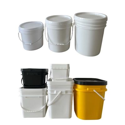 Balde de plástico quadrado 1L/2L/3L/4L/5L Retangular Balde de plástico com tampa