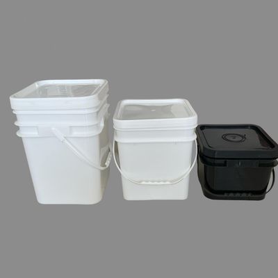10L Balde Forma Quadrada Balde de Plástico com Baldes Impresso
