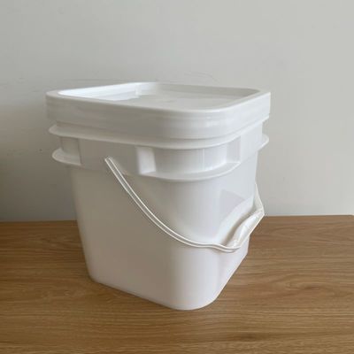 10L Balde Forma Quadrada Balde de Plástico com Baldes Impresso