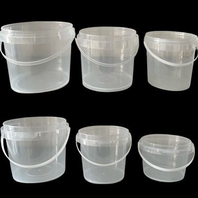 Reciclado Container de embalagem redonda e transparente personalizado com tampa