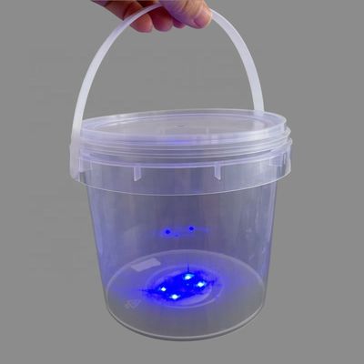 Reciclado Container de embalagem redonda e transparente personalizado com tampa