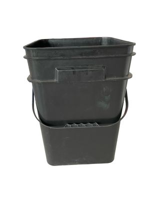 1.0 a 2.5 mm espessura Polipropileno 5 galões balde quadrado 4 lados impressos baldes de doces para animais de estimação