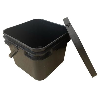 Ferramenta 2 galões quadrados de plástico balde de banheira de recipiente com tampas à prova de adulteração GAP/ISO/FDA certificado