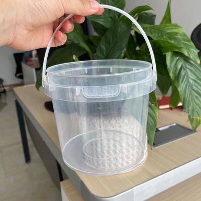 500 ml recipiente de plástico redondo com tampa de qualidade alimentar transparente redondo 8/12/16/24/32 oz