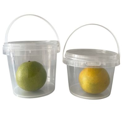 200ml 300ml 500ml 750ml 1L balde de plástico com tampa e alça para impressão de transferência de calor