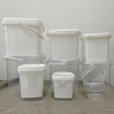 Mantenha suas ferramentas bem armazenadas com este balde de plástico transparente e vedação selada