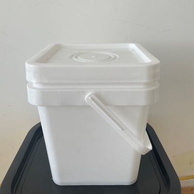 Balde de plástico quadrado personalizável para armazenamento de nozes brinquedos produtos químicos e fertilizantes