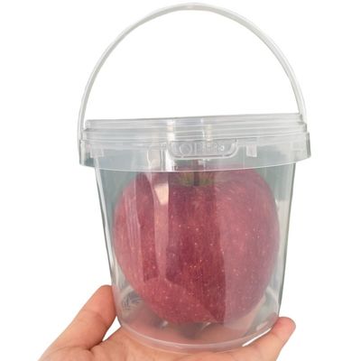 Tela de seda/transferência de calor/impressão IML Balde de plástico com tampa 500 ml Balde de alimentos Especificações de espessura 1,0-2,5 mm