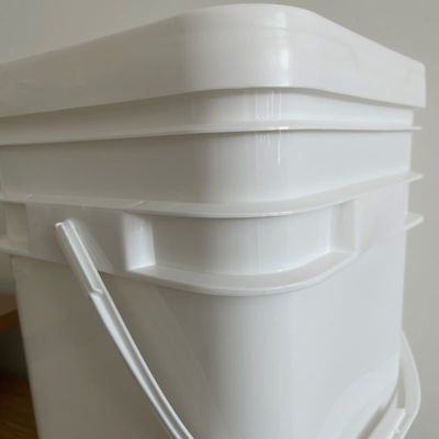 2L 4L 5L 8L 10L 15L 18L 20L Container de plástico quadrado de balde com serigrafia