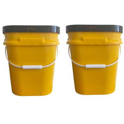 Cobre de plástico quadrado de 25L com e tela de seda/transferência de calor/impressão IML