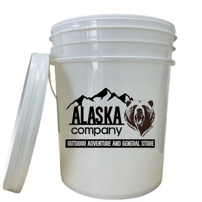 Fecho do cachimbo e balde de manuseio de metal 20L balde de plástico branco com material de polipropileno
