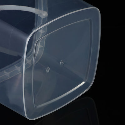 2L 3L 5L 8L 10L balde de plástico transparente com tapa fácil de abrir e fechar