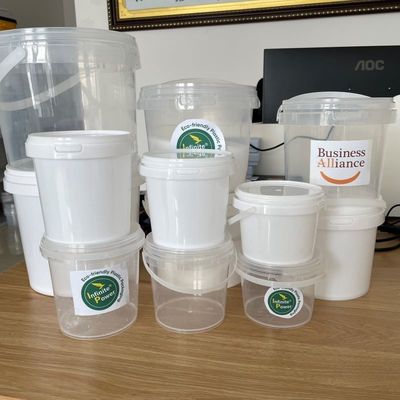 1.0MM-2.5mm Espessura Balde de plástico branco/transparente para sopa de arroz e sobremesa