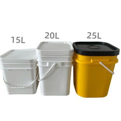 Container de plástico quadrado de 20L com certificação GAP/ISO/FDA e design personalizável