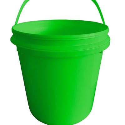 Balde de plástico de 10 litros com tampa Balde de alimentos pesado de 1,0 a 2,5 mm de espessura Sem BPA