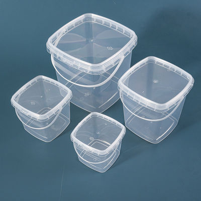 Balde de plástico industrial com tampa de 500 ml de capacidade Design personalizável
