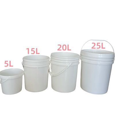10L 15L 18L 20L 25L balde de plástico PP com tampa de escotilha certificado pela GAP/ISO/FDA Cor Vermelha