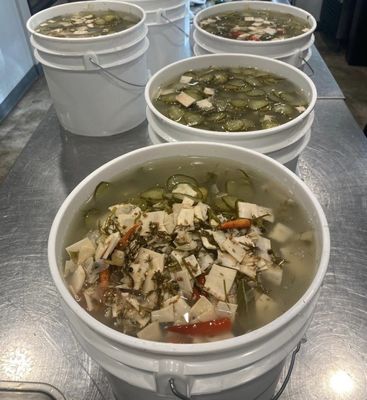 10 kg balde de picles com tampa recipiente de armazenamento de alimentos à prova de vazamento