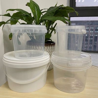 Container de armazenamento de alimentos impresso personalizável Balde de plástico com alça