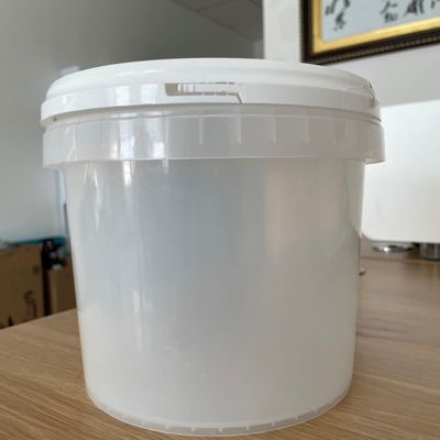 4L balde de plástico transparente com tampa