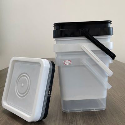 Customize Impressão de tela de seda/Transferência de calor/IML 2L 4L 5L 10L baldes com tampa