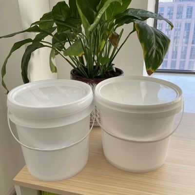 4L balde de plástico transparente com tampa