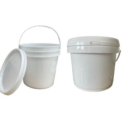 Balde de tinta de plástico preto com tampa 5L 8L 10L 15L Durável e certificado GAP/ISO/FDA