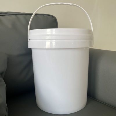 Balde de plástico de 6 litros com tampa personalizado e certificado pela GAP/ISO/FDA a partir de balde de plástico
