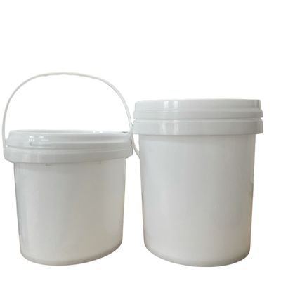 Balde de plástico branco de fácil abertura com espessura de armazenamento de tampa de 1,0 mm a 2,5 mm