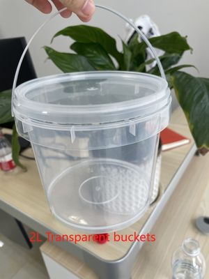 Química 1L-5L balde claro balde de pipoca com certificado GAP/ISO/FDA