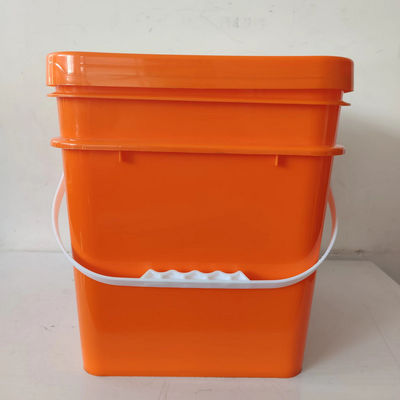 15L de plástico balde de suprimento Quadrado claro balde de segurança de alimentos de impressão personalizada espessura de 1,0 a 2,5 mm