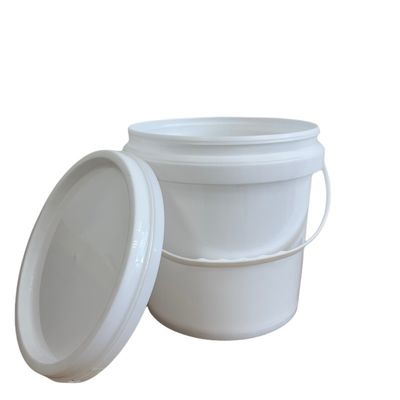 Balde de plástico transparente personalizado para alimentos seguros HDPE Balde de tinta de vários tamanhos