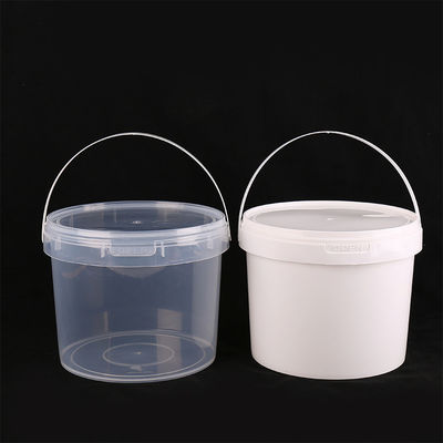 Container de plástico redondo de cor personalizada balde de alimentos com certificado GAP/ISO/FDA