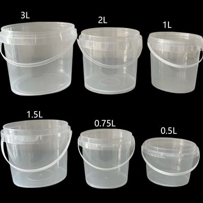 1L recipiente de plástico transparente com tampa hermética para armazenamento e organização personalizados