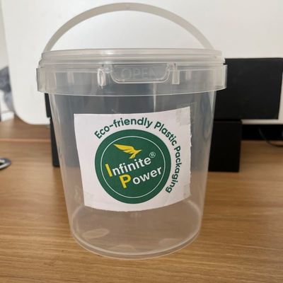 1L recipiente de plástico transparente com tampa hermética para armazenamento e organização personalizados