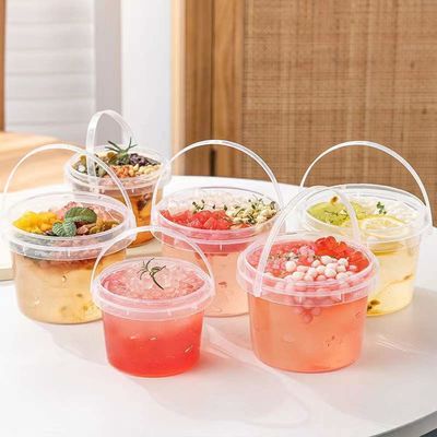 1.0 a 2.5 MM Espessura recipiente de bebidas doces balde de alimentos com validação GAP/ISO/FDA