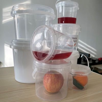 Customize recipiente de plástico pequeno balde de plástico com capacidade de 500ml e acessórios