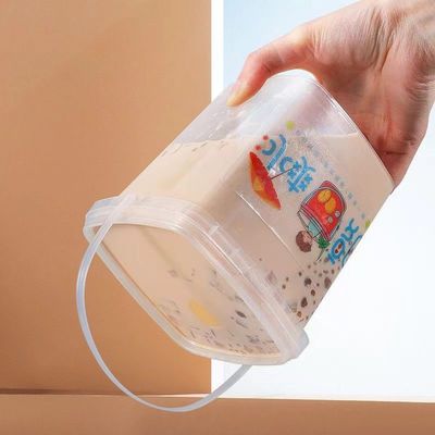 Customize recipiente de plástico pequeno balde de plástico com capacidade de 500ml e acessórios