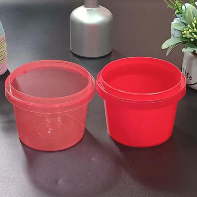 Balde de plástico de qualidade alimentar com tampa e alça 500ml 750ml 1L 2L 3L 5L Tamanhos ISO Certificado