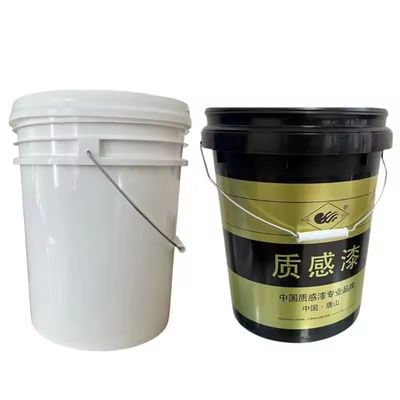 Cobre de plástico redondo 1L-25L personalizado com impressão IML e impressão de transferência de calor