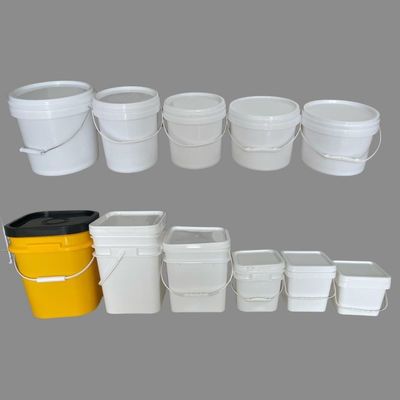 Cobre de plástico redondo 1L-25L personalizado com impressão IML e impressão de transferência de calor