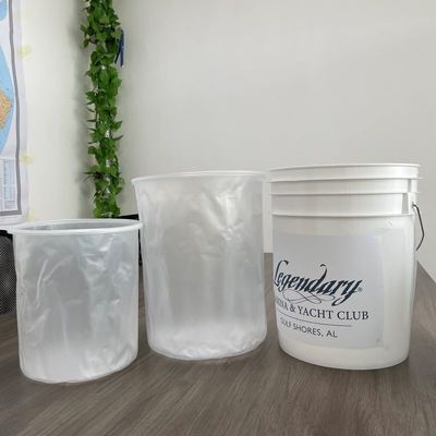 Preço acessível 10L 15L 16L 18L 20L 25L Custom Bucket de plástico PP branco com tampa e alça