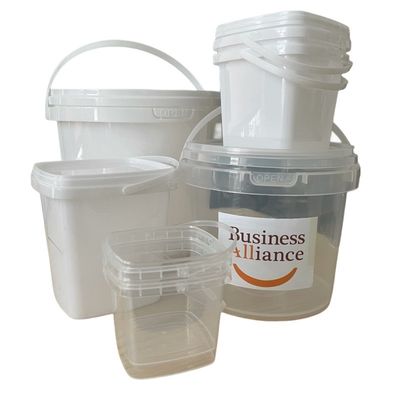 Embalagem de recipientes de alimentos Balde de plástico personalizado em HDPE com certificado GAP/ISO/FDA